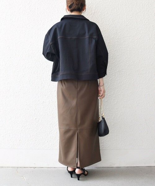 SHIPS / シップス ブルゾン | SHIPS any:〈洗濯機可能〉チノ ステッチ ショート シャツ ジャケット | 詳細2