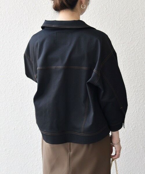 SHIPS / シップス ブルゾン | SHIPS any:〈洗濯機可能〉チノ ステッチ ショート シャツ ジャケット | 詳細7