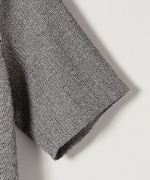 SHIPS / シップス ロング・マキシ丈ワンピース | SHIPS any:〈洗濯機可能〉ウーステッド パイピング ボタン フレア ワンピース | 詳細13