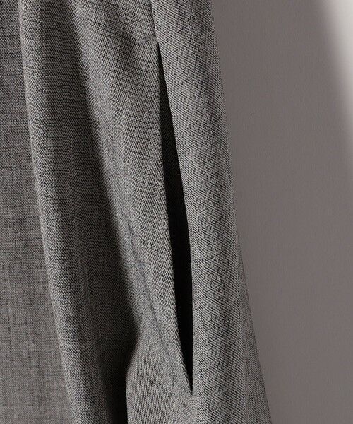 SHIPS / シップス ロング・マキシ丈ワンピース | SHIPS any:〈洗濯機可能〉ウーステッド パイピング ボタン フレア ワンピース | 詳細15