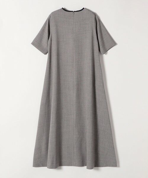 SHIPS / シップス ロング・マキシ丈ワンピース | SHIPS any:〈洗濯機可能〉ウーステッド パイピング ボタン フレア ワンピース | 詳細16