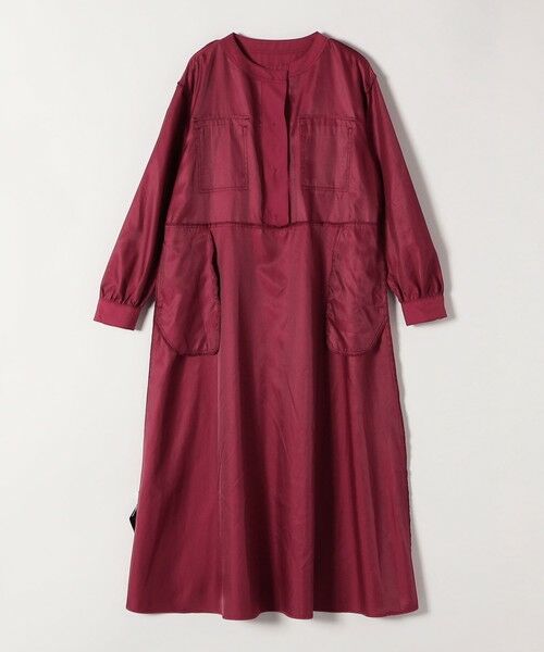 SHIPS / シップス ロング・マキシ丈ワンピース | SHIPS any:〈洗濯機可能〉ピーチスキン クルーネック ポケット フレア ワンピース | 詳細26