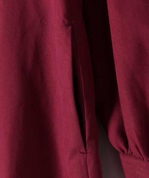 SHIPS / シップス ロング・マキシ丈ワンピース | SHIPS any:〈洗濯機可能〉ピーチスキン クルーネック ポケット フレア ワンピース | 詳細25