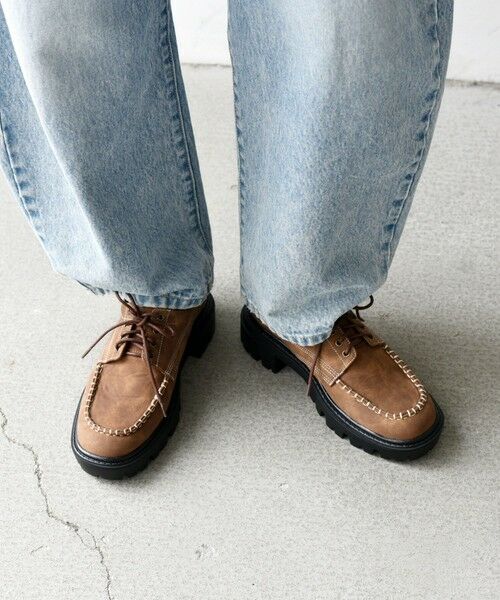 SHIPS / シップス フラットシューズ | 【SHIPS any別注】eblouna: チャンキーソール デッキ シューズ | 詳細4