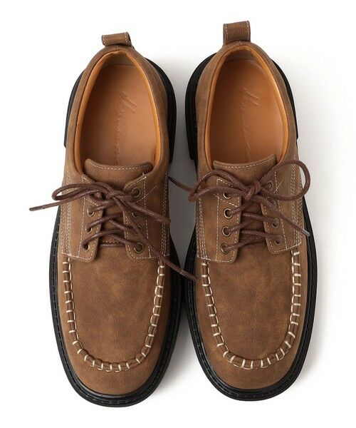 【美品】SHIPS シップス オイルレザー デッキシューズ モカシン 27cm黒 SHIPS any別注】eblouna: チャンキーソール デッキ シューズ