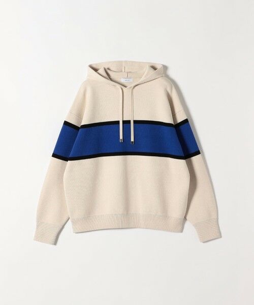 SHIPS / シップス パーカー | SHIPS any:〈手洗い可能〉パネル ボーダー フーディー ニット プルオーバー | 詳細7