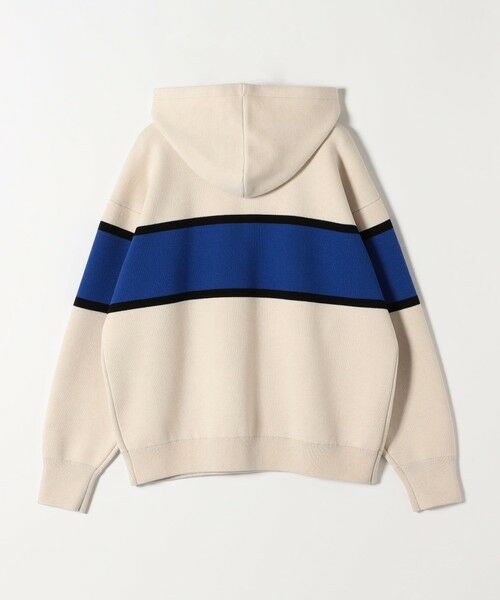 SHIPS / シップス パーカー | SHIPS any:〈手洗い可能〉パネル ボーダー フーディー ニット プルオーバー | 詳細10