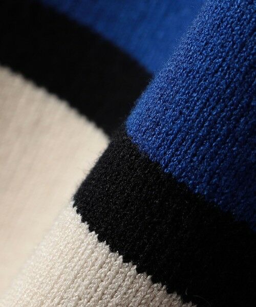 SHIPS / シップス パーカー | SHIPS any:〈手洗い可能〉パネル ボーダー フーディー ニット プルオーバー | 詳細11