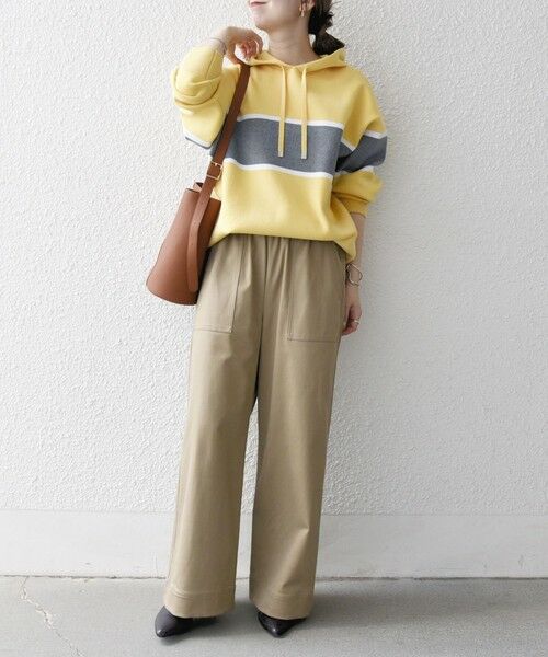 SHIPS / シップス パーカー | SHIPS any:〈手洗い可能〉パネル ボーダー フーディー ニット プルオーバー | 詳細13