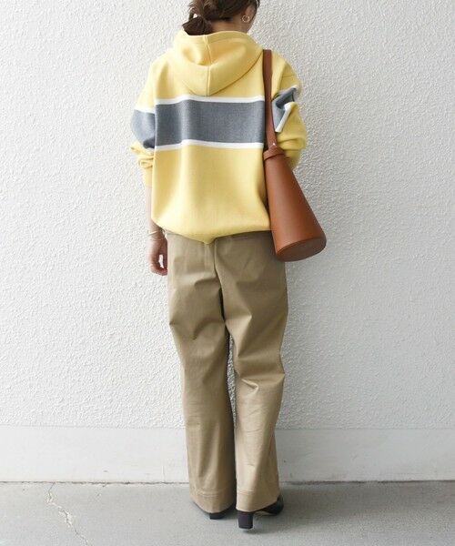 SHIPS / シップス パーカー | SHIPS any:〈手洗い可能〉パネル ボーダー フーディー ニット プルオーバー | 詳細14