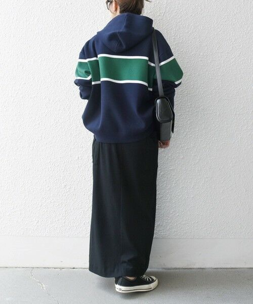 SHIPS / シップス パーカー | SHIPS any:〈手洗い可能〉パネル ボーダー フーディー ニット プルオーバー | 詳細24