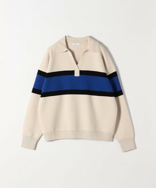 SHIPS / シップス ニット・セーター | SHIPS any:〈手洗い可能〉パネル ボーダー スキッパー ニット プルオーバー | 詳細8