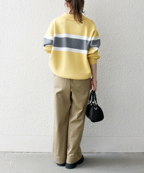 SHIPS / シップス ニット・セーター | SHIPS any:〈手洗い可能〉パネル ボーダー スキッパー ニット プルオーバー | 詳細15