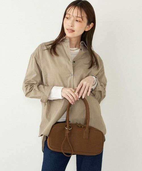 SHIPS / シップス シャツ・ブラウス | SHIPS Colors:〈手洗い可能〉ストライプ オーバー シャツ | 詳細7