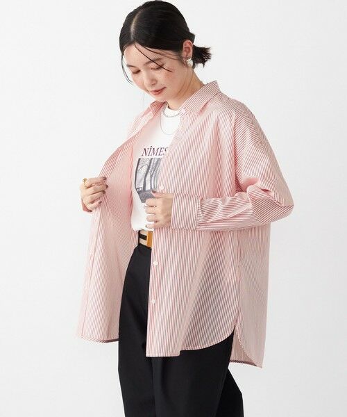 SHIPS / シップス シャツ・ブラウス | SHIPS Colors:〈手洗い可能〉ストライプ オーバー シャツ | 詳細26