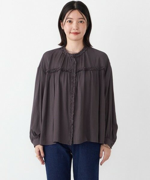 SHIPS / シップス シャツ・ブラウス | SHIPS Colors:〈手洗い可能〉カットオフ フリル シャツ | 詳細3