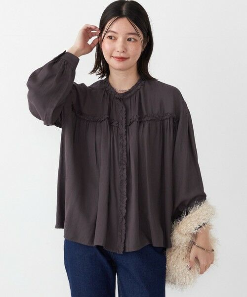 SHIPS / シップス シャツ・ブラウス | SHIPS Colors:〈手洗い可能〉カットオフ フリル シャツ | 詳細7