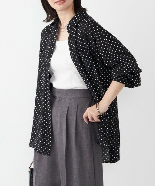 SHIPS / シップス シャツ・ブラウス | SHIPS Colors:〈手洗い可能〉シアー ドット シャツ | 詳細8