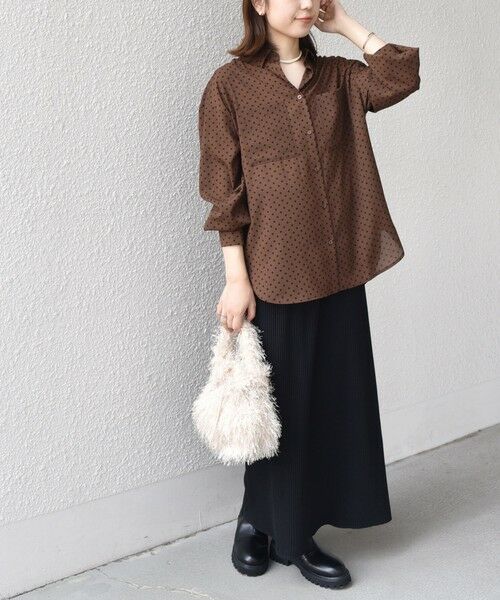 SHIPS / シップス シャツ・ブラウス | SHIPS Colors:〈手洗い可能〉シアー ドット シャツ | 詳細20