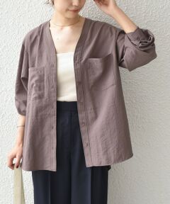 SHIPS / シップス シャツ・ブラウス | SHIPS Colors:〈手洗い可能〉ワッシャー  Vネック ポケット シャツ