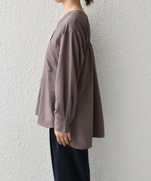 SHIPS / シップス シャツ・ブラウス | SHIPS Colors:〈手洗い可能〉ワッシャー  Vネック ポケット シャツ | 詳細5