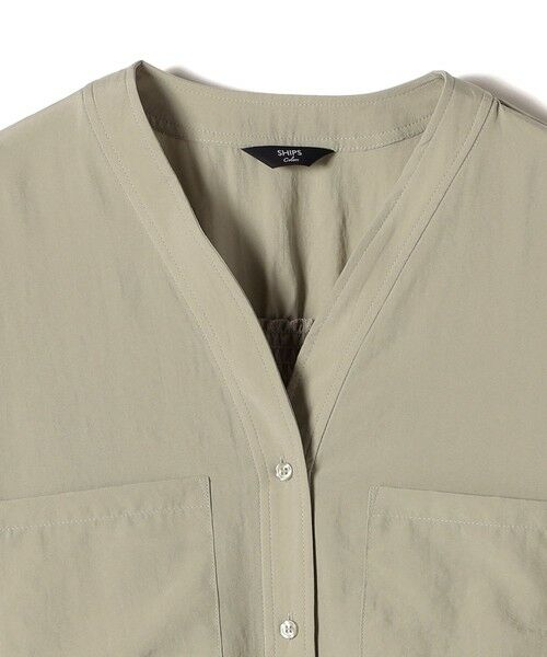 SHIPS / シップス シャツ・ブラウス | SHIPS Colors:〈手洗い可能〉ワッシャー  Vネック ポケット シャツ | 詳細14