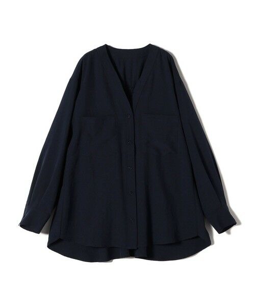 SHIPS / シップス シャツ・ブラウス | 《新色追加・一部追加予約》SHIPS Colors:〈手洗い可能〉ワッシャー ポケット シャツ◆(ネイビー)