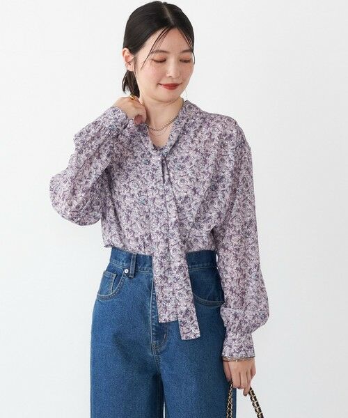 SHIPS / シップス シャツ・ブラウス | SHIPS Colors:〈手洗い可能〉MULHOUSE ボウタイ ブラウス◇ | 詳細12