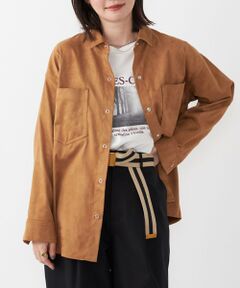 SHIPS / シップス シャツ・ブラウス | SHIPS Colors:フェイクスエード（ポリエステル）シャツ◇