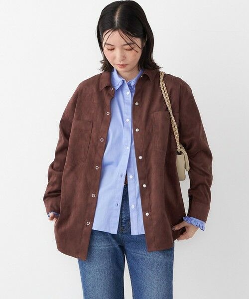 SHIPS / シップス シャツ・ブラウス | SHIPS Colors:フェイクスエード（ポリエステル）シャツ◇ | 詳細23