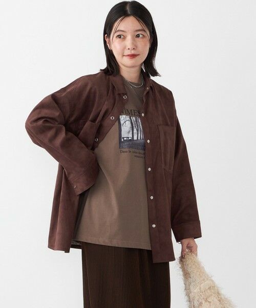 SHIPS / シップス シャツ・ブラウス | SHIPS Colors:フェイクスエード（ポリエステル）シャツ◇ | 詳細30