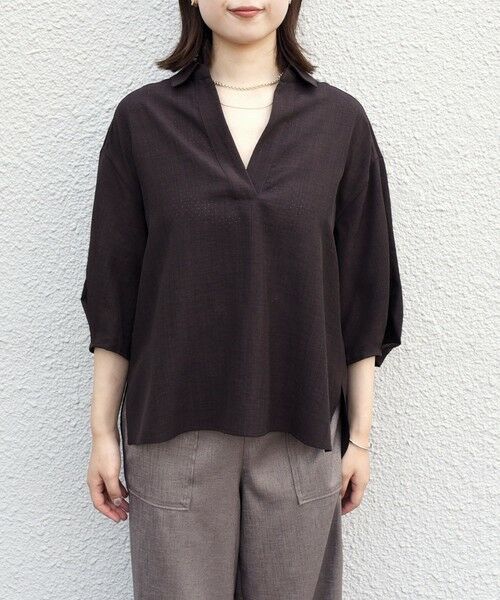 SHIPS / シップス シャツ・ブラウス | SHIPS Colors:〈手洗い可能〉パンチング スキッパー シャツ | 詳細4