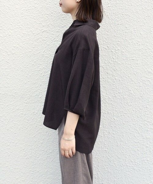 SHIPS / シップス シャツ・ブラウス | SHIPS Colors:〈手洗い可能〉パンチング スキッパー シャツ | 詳細5