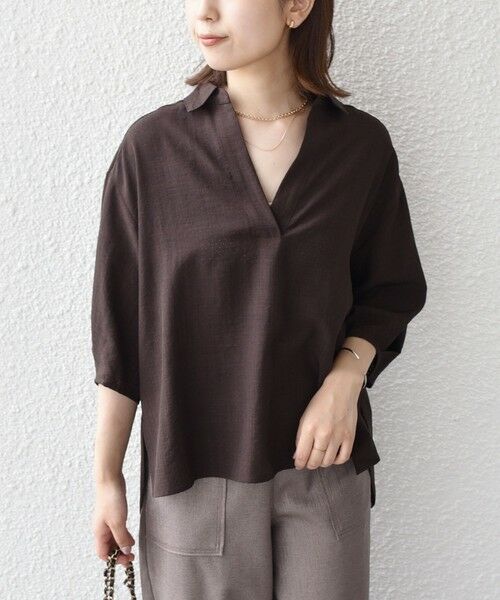 SHIPS / シップス シャツ・ブラウス | SHIPS Colors:〈手洗い可能〉パンチング スキッパー シャツ | 詳細8