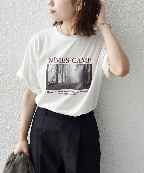 SHIPS / シップス Tシャツ | SHIPS Colors:〈接触冷感・UVカット〉AVENUE フォト Tシャツ◇ | 詳細8