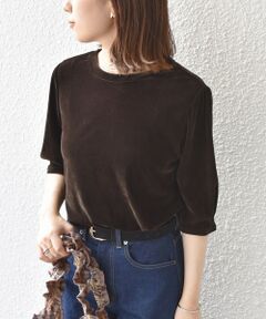 SHIPS / シップス カットソー | SHIPS Colors:〈手洗い可能〉フロッキー メッシュ 5分袖 トップス