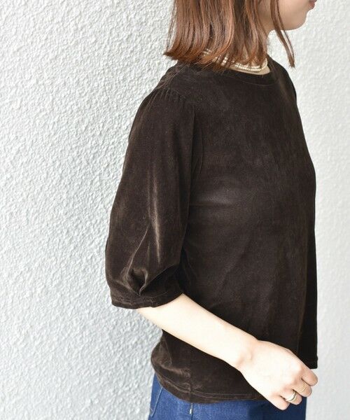 SHIPS / シップス カットソー | SHIPS Colors:〈手洗い可能〉フロッキー メッシュ 5分袖 トップス | 詳細15