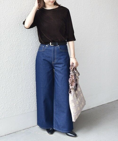 SHIPS / シップス カットソー | SHIPS Colors:〈手洗い可能〉フロッキー メッシュ 5分袖 トップス | 詳細19