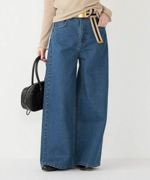 SHIPS / シップス デニムパンツ | SHIPS Colors:〈洗濯機可能〉ワイド デニム◇(ブルー)