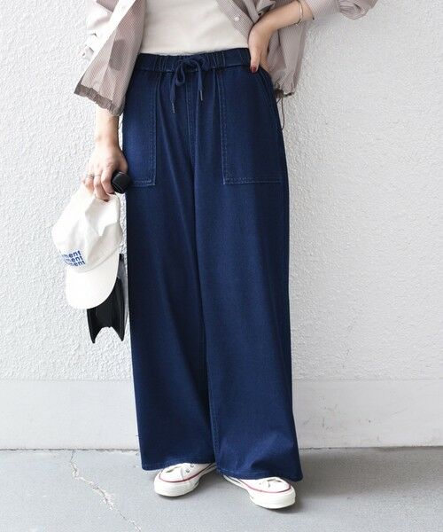 SHIPS / シップス デニムパンツ | 《一部追加予約》SHIPS Colors:〈洗濯機可能〉カットデニム ドロスト パンツ◆ | 詳細25