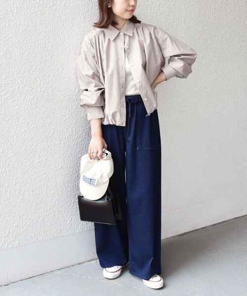 SHIPS / シップス デニムパンツ | 《一部追加予約》SHIPS Colors:〈洗濯機可能〉カットデニム ドロスト パンツ◆ | 詳細28