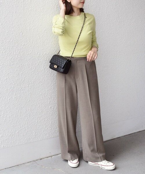 SHIPS / シップス その他パンツ | SHIPS Colors:〈洗濯機可能〉クリスピー タック ワイドパンツ(セットアップ対応可能) | 詳細14