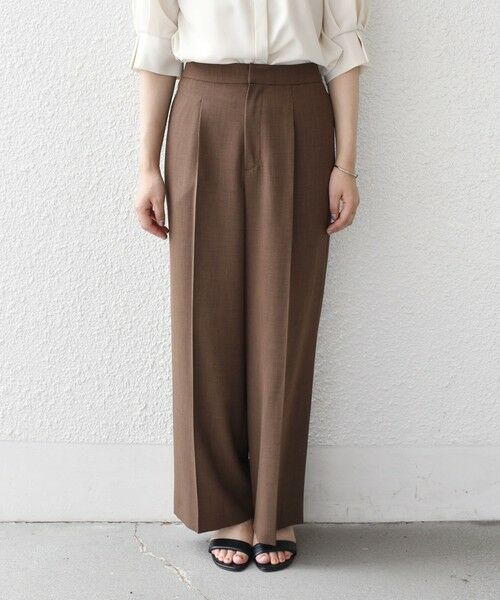 SHIPS / シップス その他パンツ | SHIPS Colors:〈洗濯機可能〉クリスピー タック ワイドパンツ(セットアップ対応可能) | 詳細20