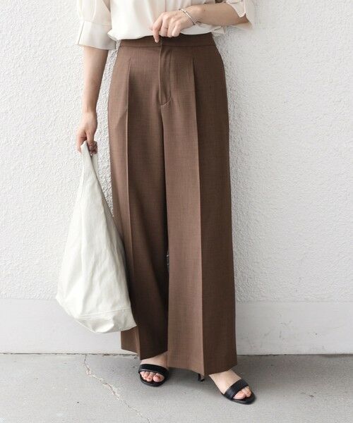 SHIPS / シップス その他パンツ | SHIPS Colors:〈洗濯機可能〉クリスピー タック ワイドパンツ(セットアップ対応可能) | 詳細25