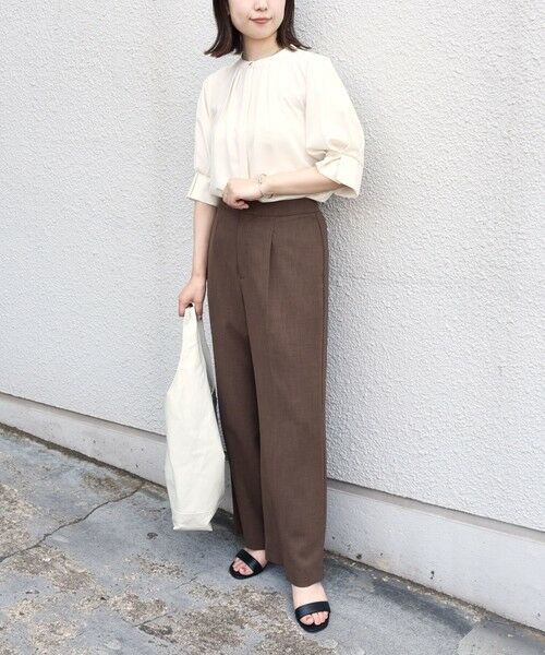 SHIPS / シップス その他パンツ | SHIPS Colors:〈洗濯機可能〉クリスピー タック ワイドパンツ(セットアップ対応可能) | 詳細26