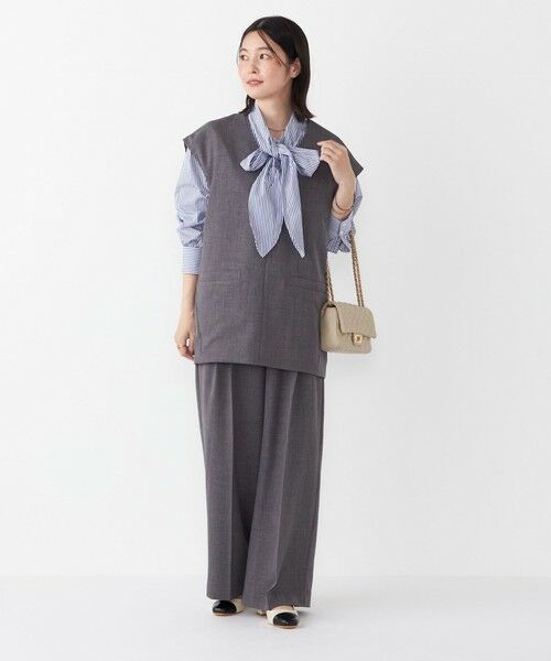 SHIPS / シップス その他パンツ | SHIPS Colors:〈洗濯機可能〉ウーステッドライク ワイド パンツ(セットアップ対応可能) | 詳細16