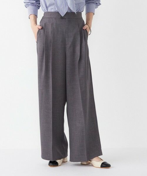 SHIPS / シップス その他パンツ | SHIPS Colors:〈洗濯機可能〉ウーステッドライク ワイド パンツ(セットアップ対応可能) | 詳細21
