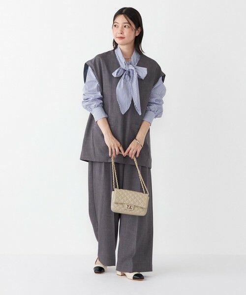 SHIPS / シップス その他パンツ | SHIPS Colors:〈洗濯機可能〉ウーステッドライク ワイド パンツ(セットアップ対応可能) | 詳細24