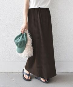 SHIPS / シップス ロング・マキシ丈スカート | SHIPS Colors:〈手洗い可能・UVケア〉テレコ タイトスカート◇