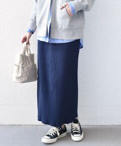 SHIPS / シップス ロング・マキシ丈スカート | 《一部追加・新色予約》SHIPS Colors:〈手洗い可能・UVケア〉テレコ タイトスカート◆